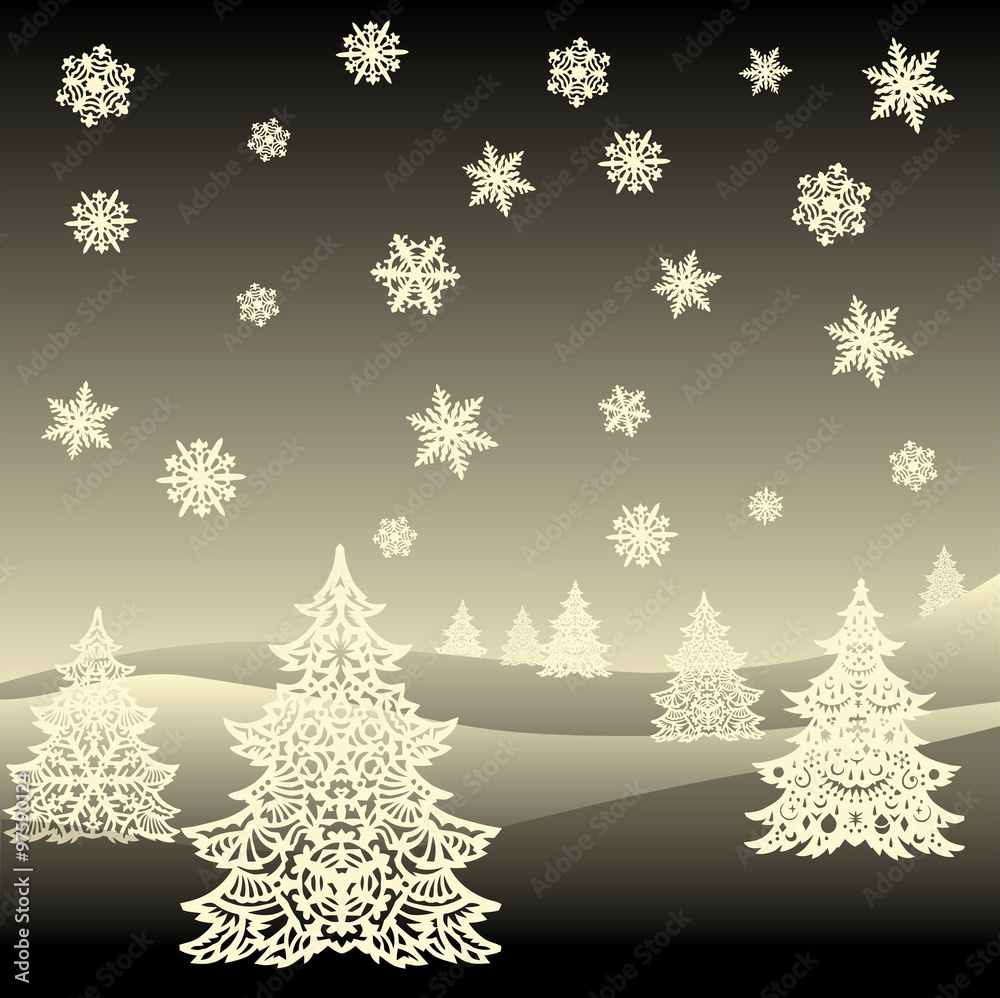 Black Merry Christmas ornament landscape Black Merry Christmas ornament landscape