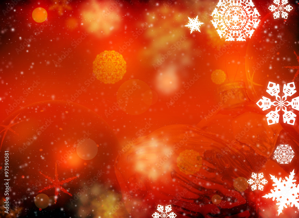 Abstract background with snowflakes