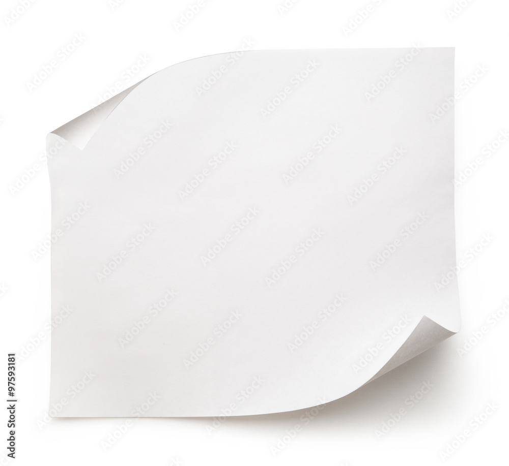 Sheet of paper Sheet of paper