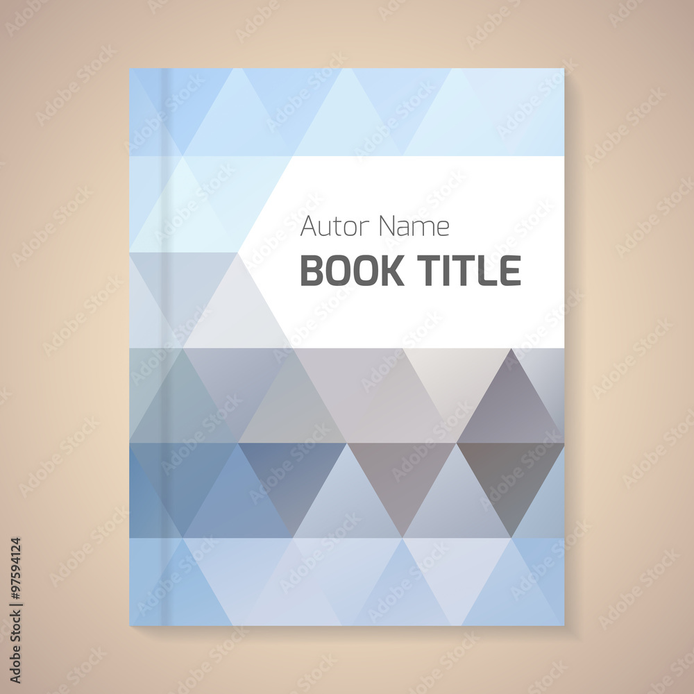 Fototapeta premium Vector template for book title