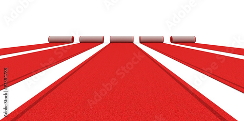 Red Carpets (clipping path included)