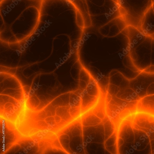 Electric charge or burning flame flaring in the dark