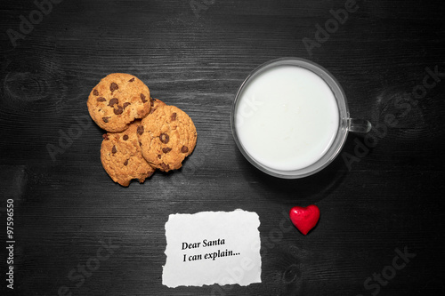 Cookies and milk for Santa Clause