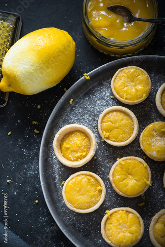 Portugese mini lemon custard tarts