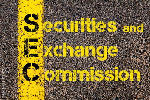 Accounting Business Acronym SEC Securities and Exchange Commission