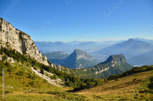 Fototapeta Naklejka Na Ścianę i Meble -  Vu sur l'extreme sud de la Chartreuse (Isère)