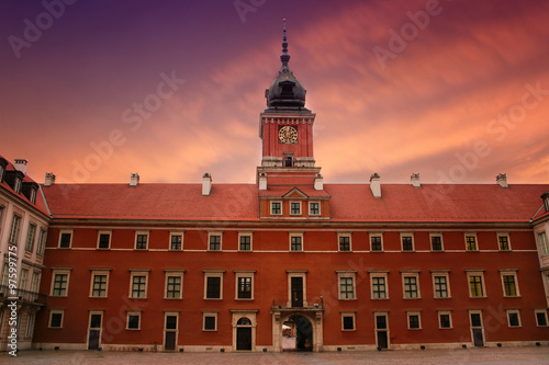 Royal Castle on the Castle Square in the Old Town of Warsaw. Poland. #97599775