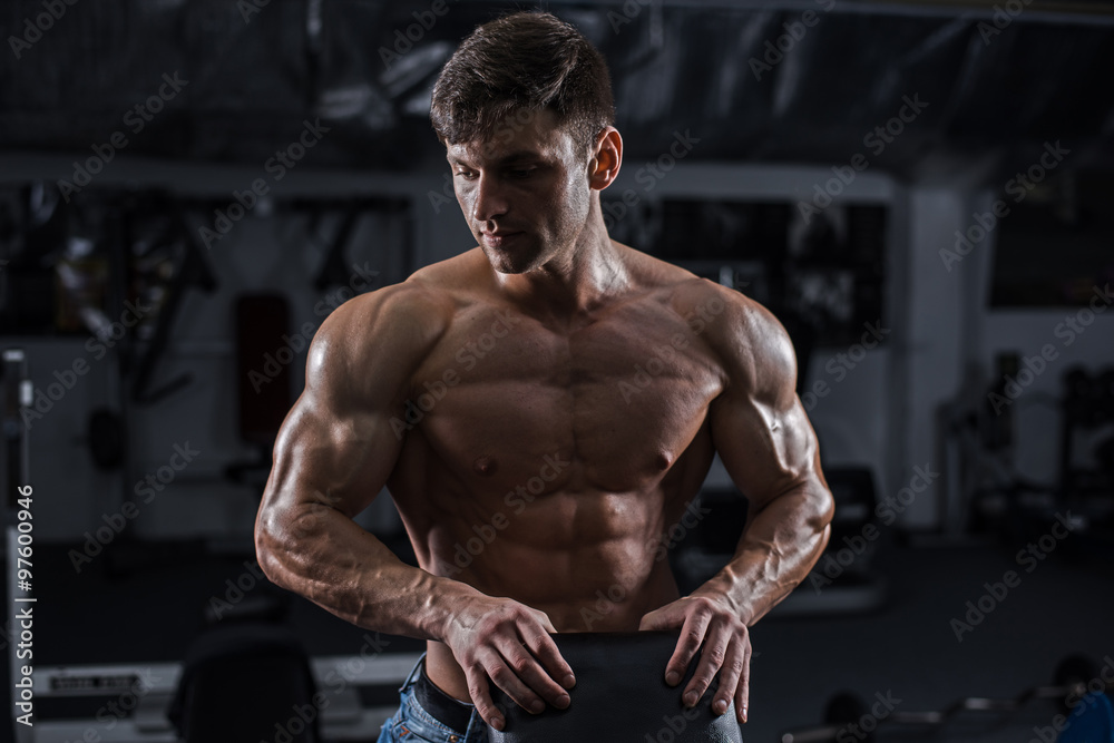 Bodybuilder in the gym Bodybuilder in the gym