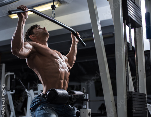 Bodybuilder in the gym