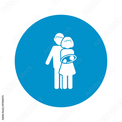 relatives icon on white background