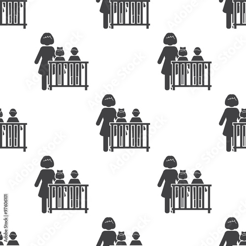 cot icon on white background