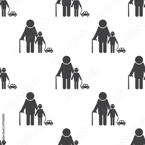 grandfather icon on white background