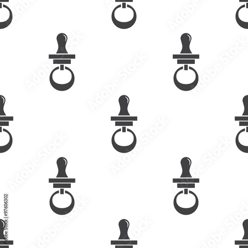 pacifier icon on white background