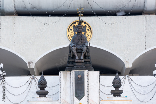 Statue of King of Thailand at Bangkok, Thailand. photo