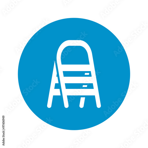 stepladder icon on white background