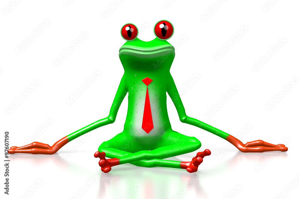 Fototapeta premium 3D frog - sitting