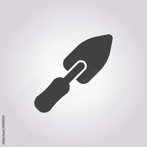 spade icon on white background