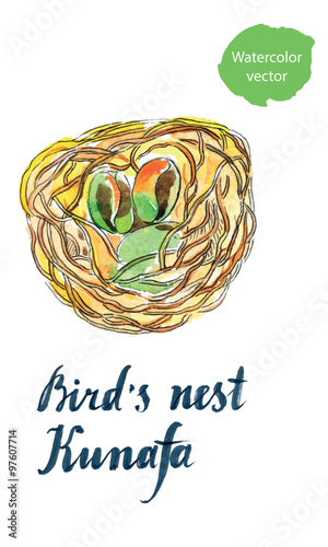 Bird's nest Kunafa