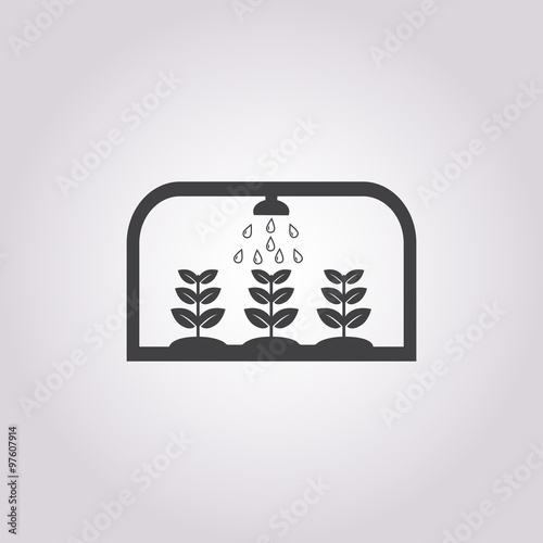 greenhouse icon on white background