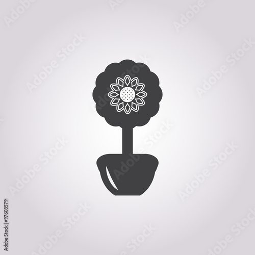 topiary icon on white background