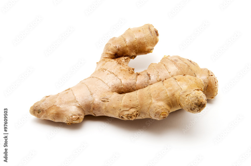 ginger on white background ginger on white background