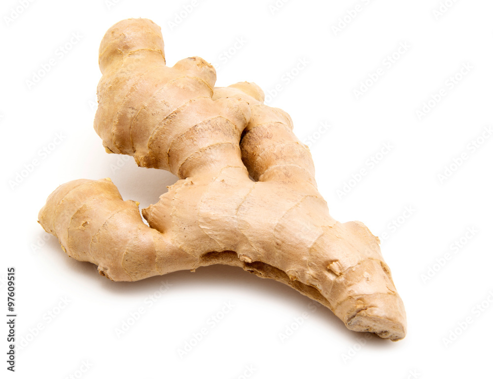 ginger on white background