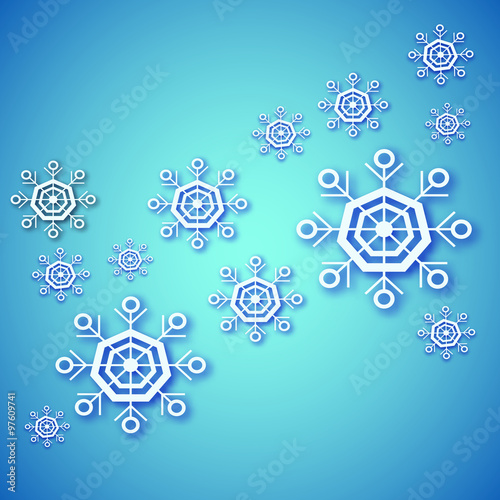 small snowflakes background