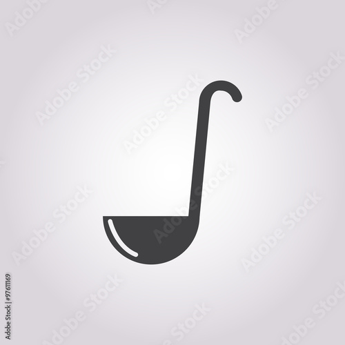 ladle icon on white background
