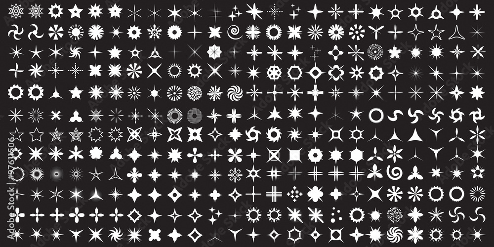 Super Set of vector sparkles icon set. Glowing light effect stars and bursts collection. Bright firework, decoration twinkle, shiny lens or camera flash. Almost three hundred handmade elements. Super Set of vector sparkles icon set. Glowing light effect stars and bursts collection. Bright firework, decoration twinkle, shiny lens or camera flash. Almost three hundred handmade elements.