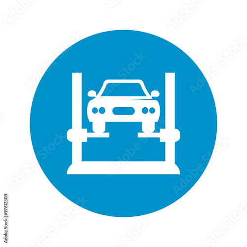 car diagnostics icon on white background