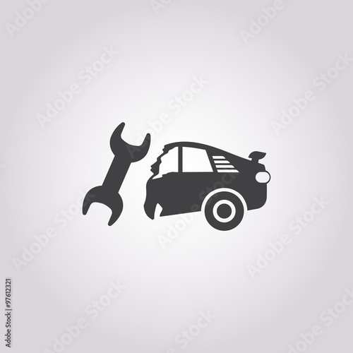 car repair icon on white background