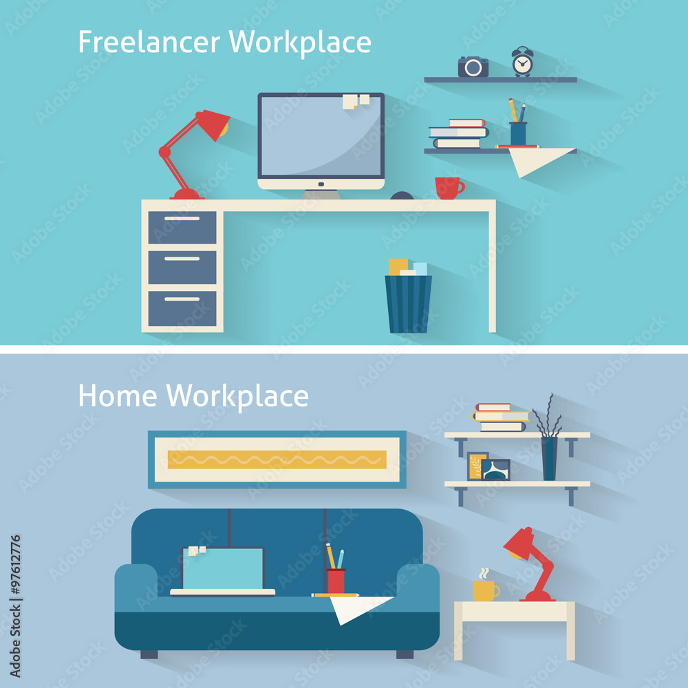 Business and home workplace Business and home workplace