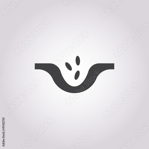 seeds icon on white background