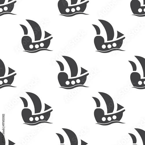 ship icon on white background