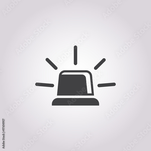 flasher icon on white background