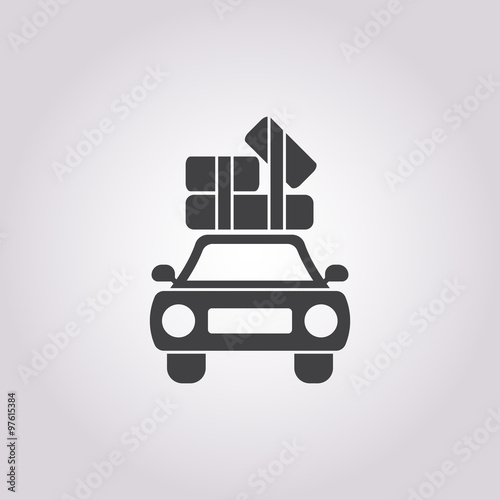 car icon on white background