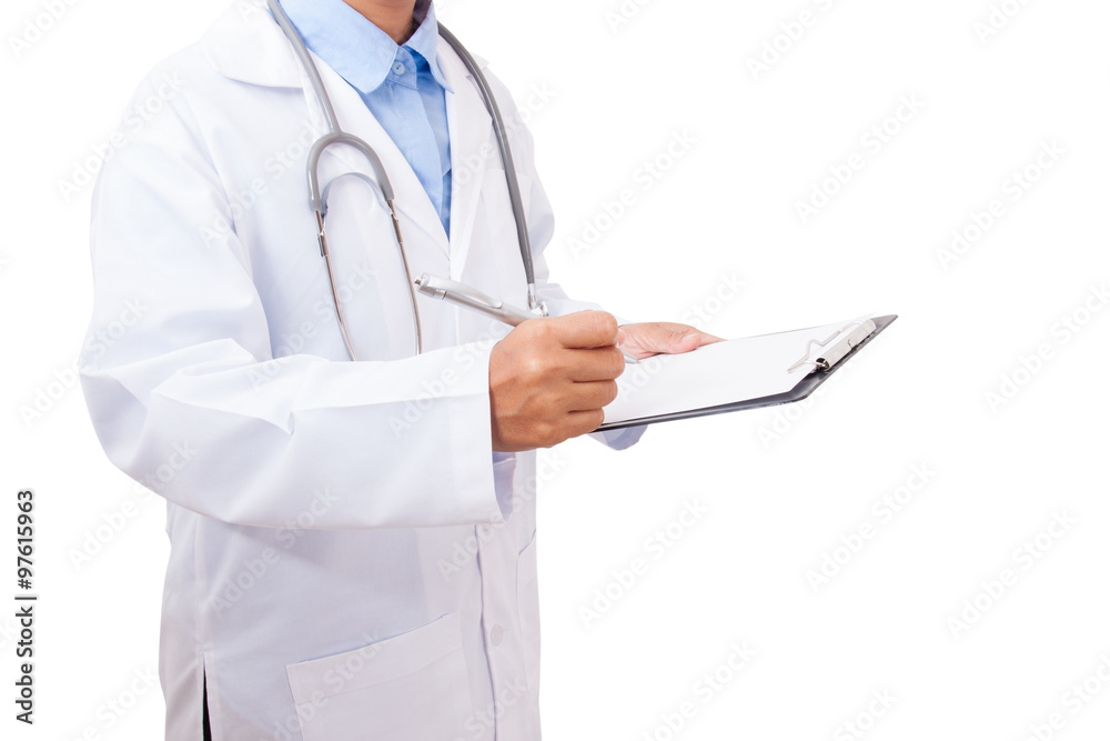 Doctor writing a medical prescription Doctor writing a medical prescription