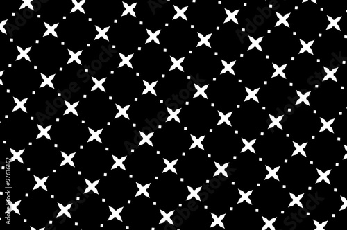 Орнамент с чёрно-белыми геометрическими элементами. 1.27