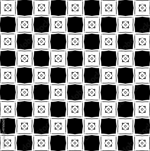Орнамент с чёрно-белыми геометрическими элементами. 1.2