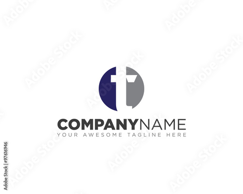 Free Download T circle logo inspiration - GFXLoad