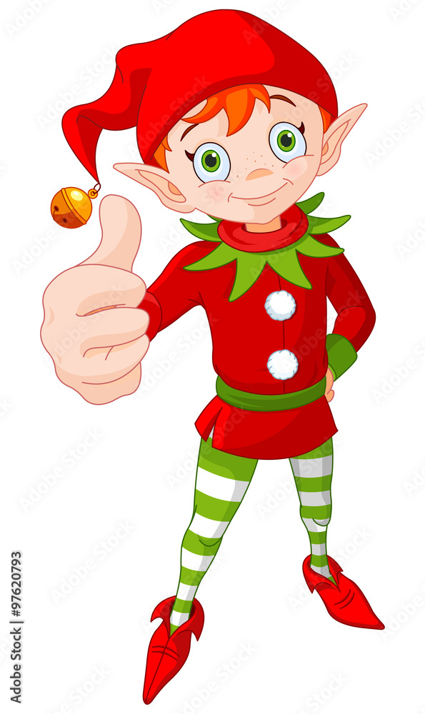 Thumb Up Christmas Elf