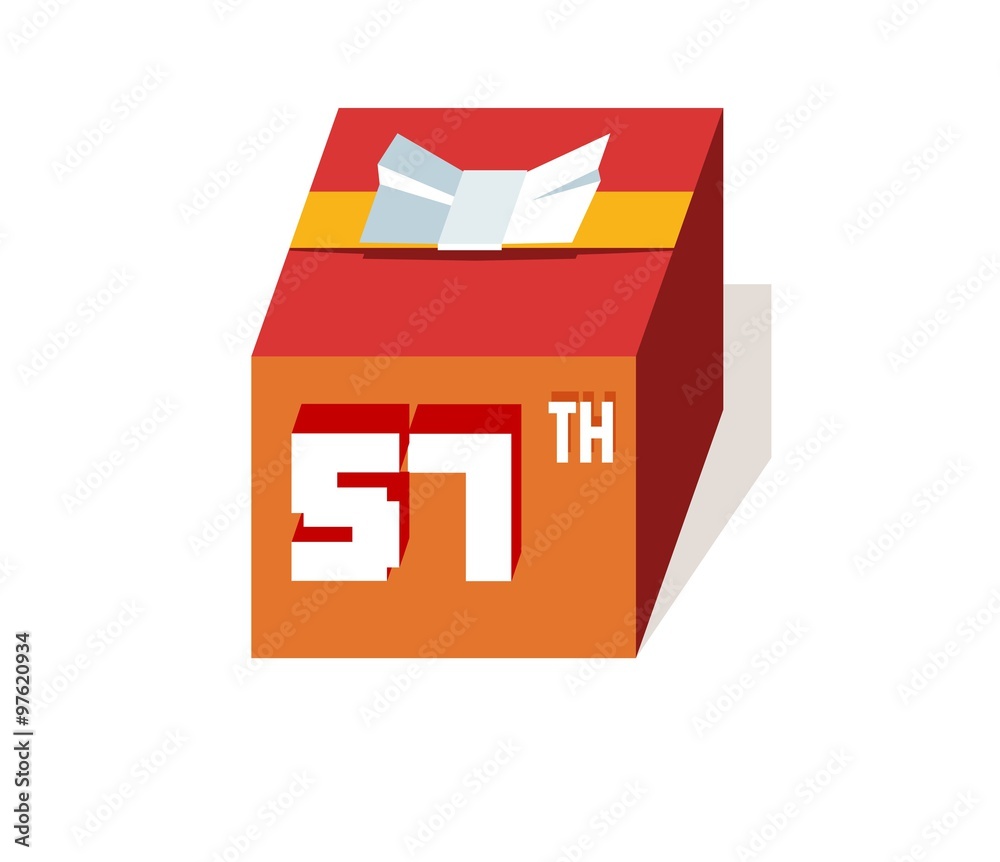 box present for happy 57th birthday box present for happy 57th birthday