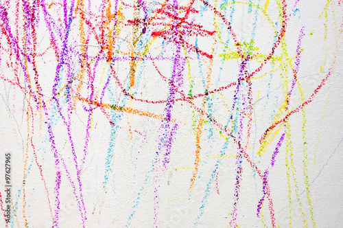 colorful of wallpaper by crayon color. art for child