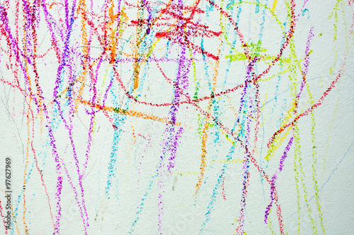 colorful of wallpaper by crayon color. art for child