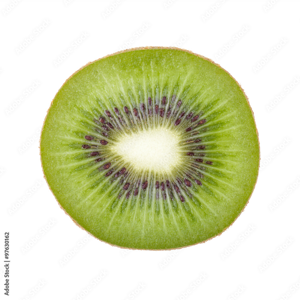 Sliced kiwi fruit isolated on white background Sliced kiwi fruit isolated on white background