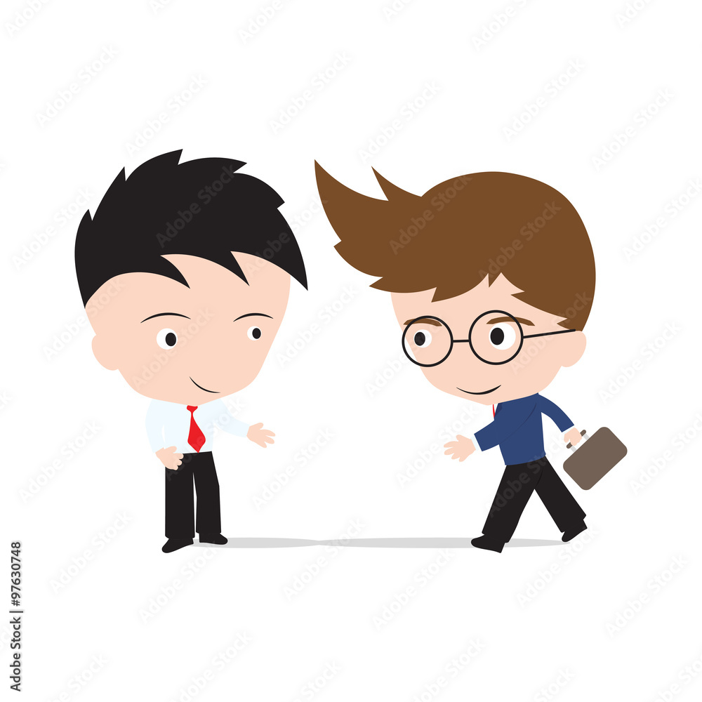 Businessman make appointment and shake hand to get agreement together, Partnership concept isolated on white background Businessman make appointment and shake hand to get agreement together, Partnership concept isolated on white background