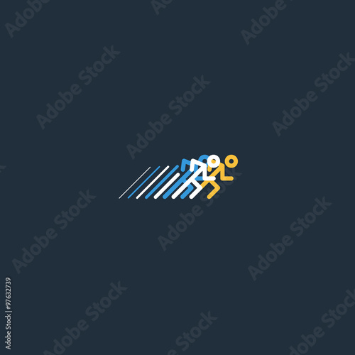 Running logo