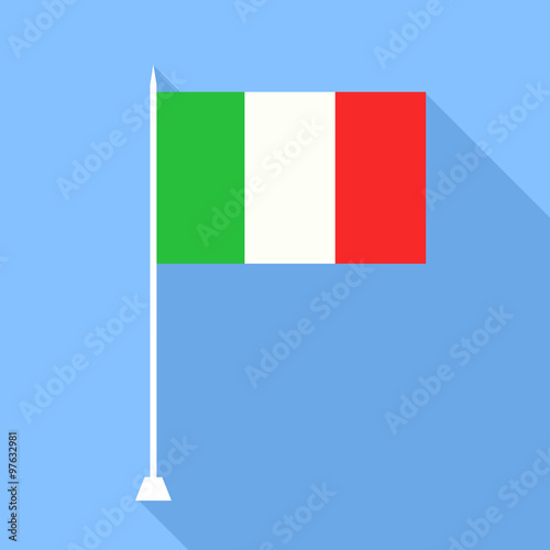 Flag of Italy. Vector illustration.