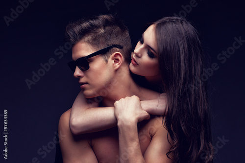 Sexy young couple in love
