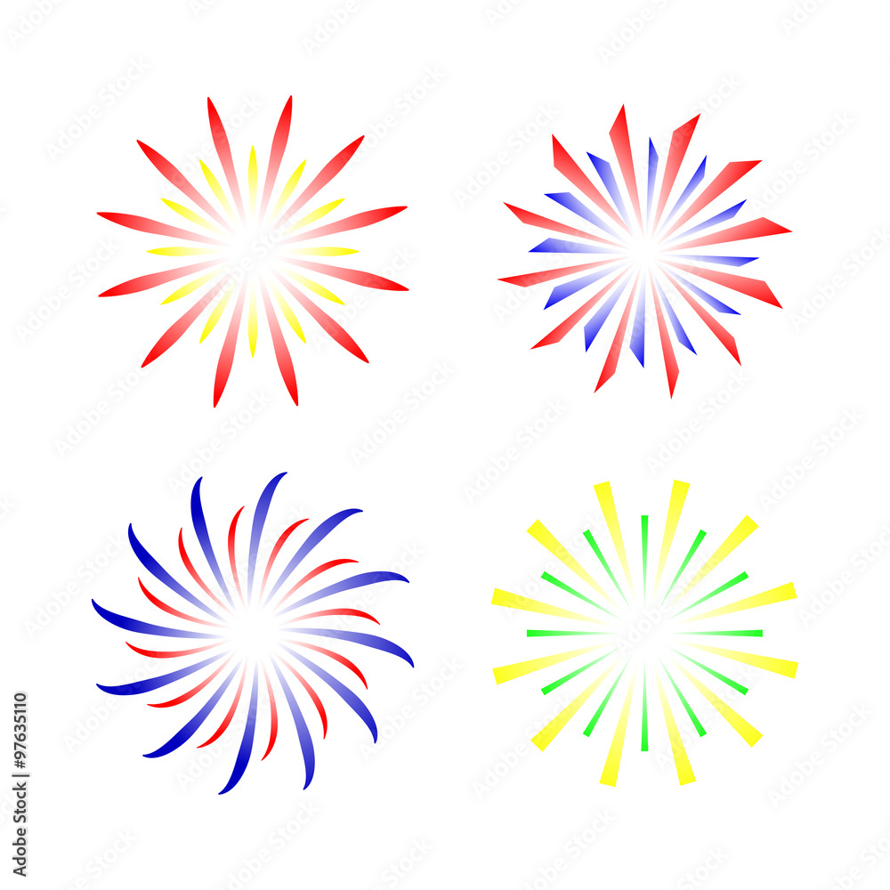 Obraz premium Colorful fireworks